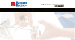 Desktop Screenshot of mancusoelectric.com