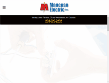 Tablet Screenshot of mancusoelectric.com